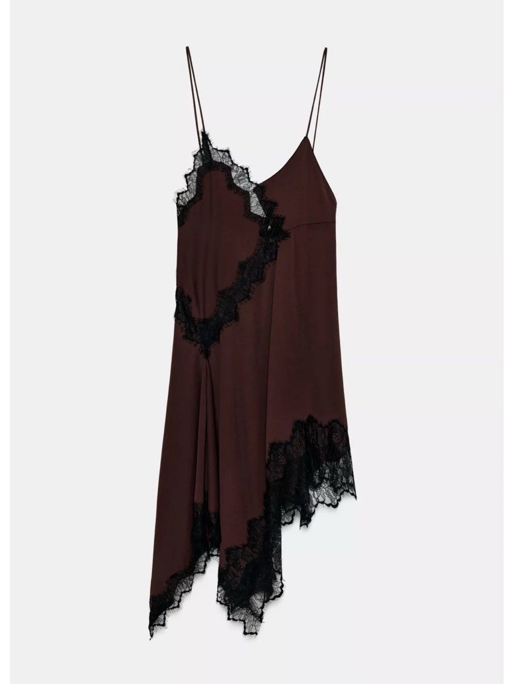 ZARA ASYMMETRIC LACE DRESS - Picture 7 of 10